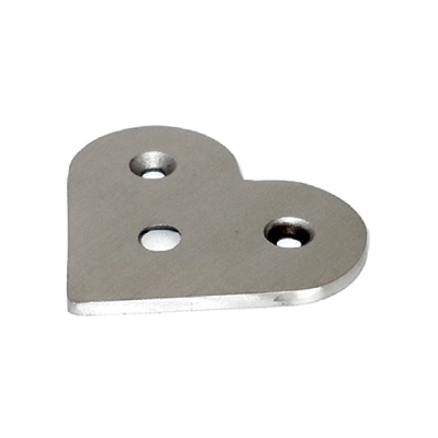 Handrail Mounting Saddle Corner Flat 50mm Stainless Steel - Polished