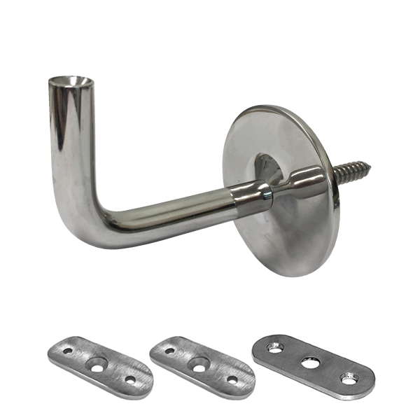 Fixed Wall-to-Handrail Bracket Concealed Fixing - Polished