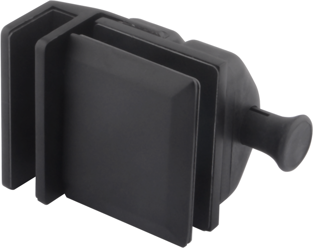 Edge Latch Glass-to-Glass 90 Deg Internal Swing - Matte Black