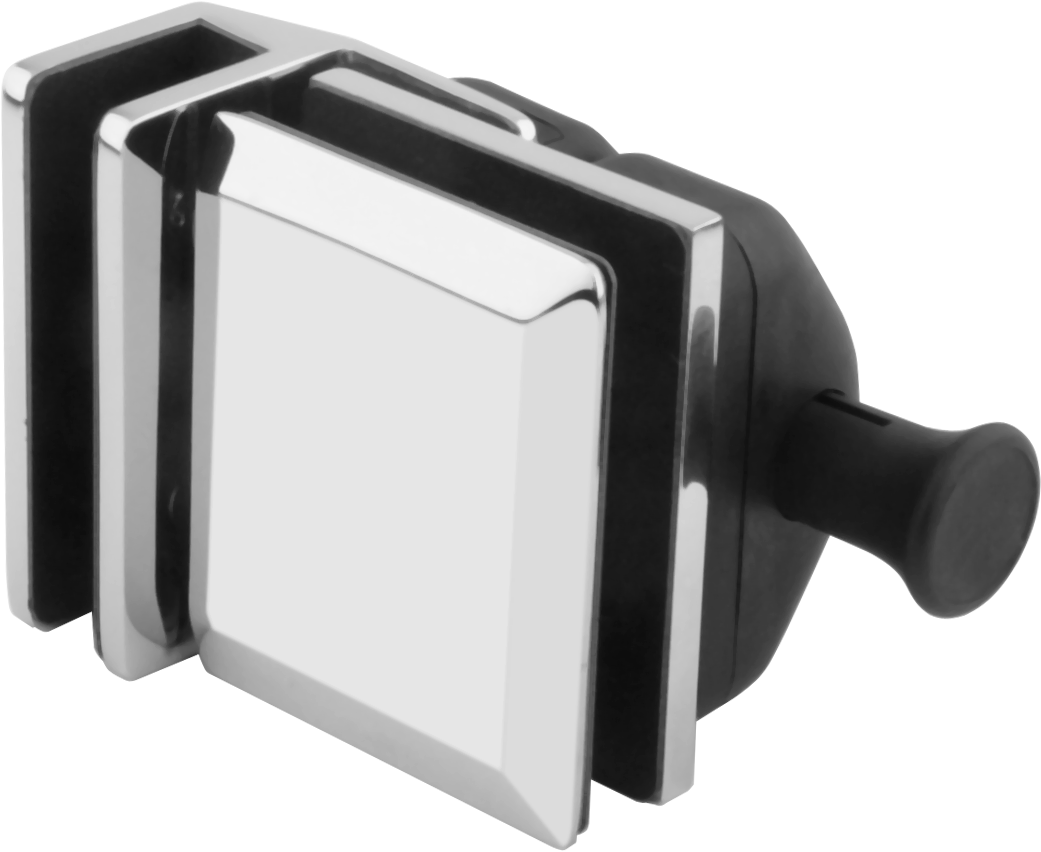 Edge Latch Glass-to-Glass 90 Deg Internal Swing (Bevel Edge) - Polished