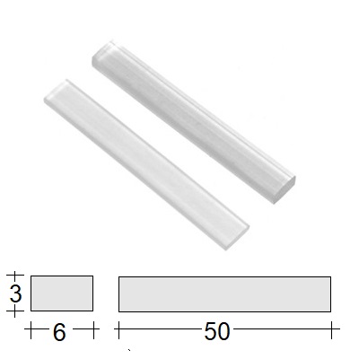 Clear Spacer Blocks 3mm (Bag of 10-off)