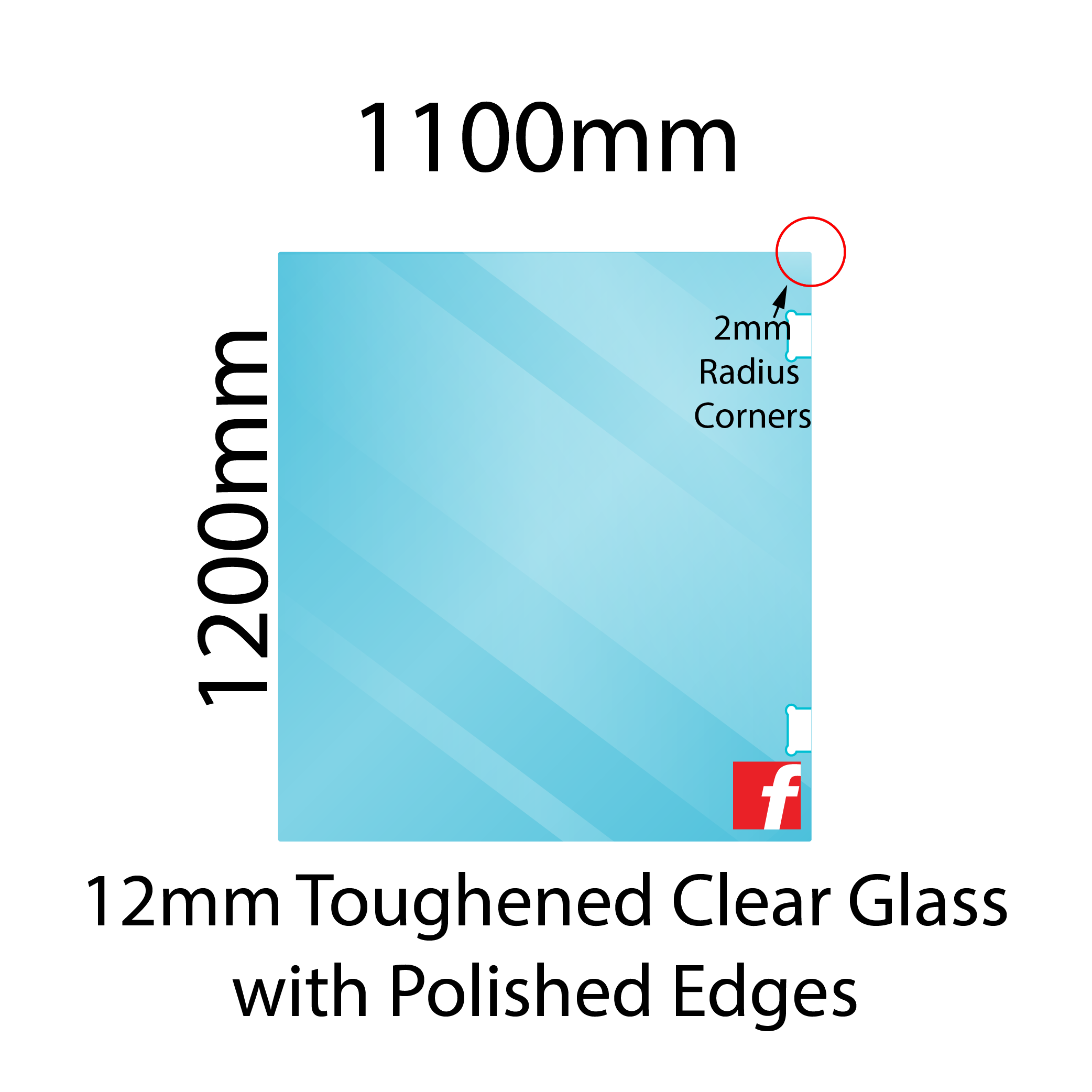 Hinge Panel (Atlantic/Polaris) 1200 x 1100mm