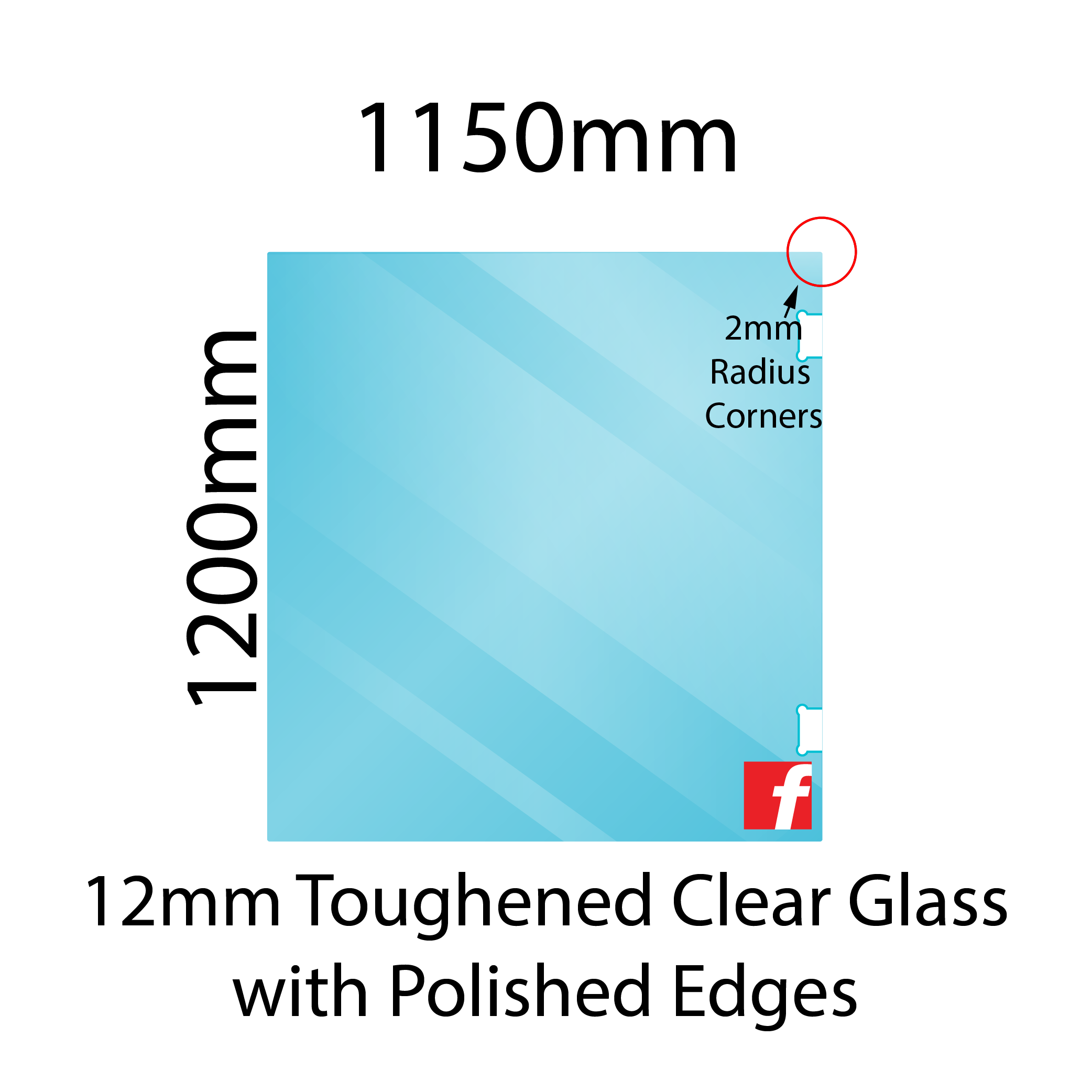 Hinge Panel (Atlantic/Polaris) 1200 x 1150mm