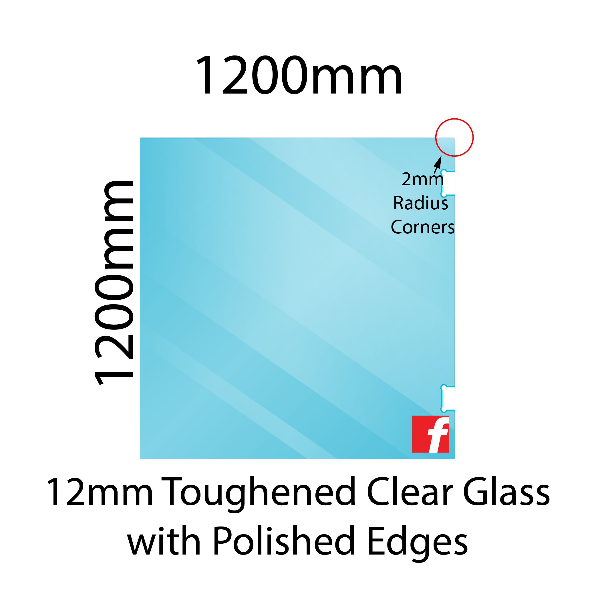 Hinge Panel (Atlantic/Polaris) 1200 x 1200mm