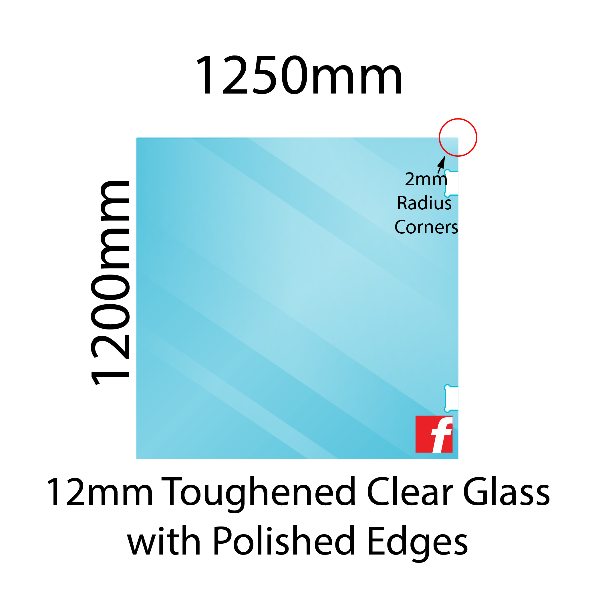 Hinge Panel (Atlantic/Polaris) 1200 x 1250mm
