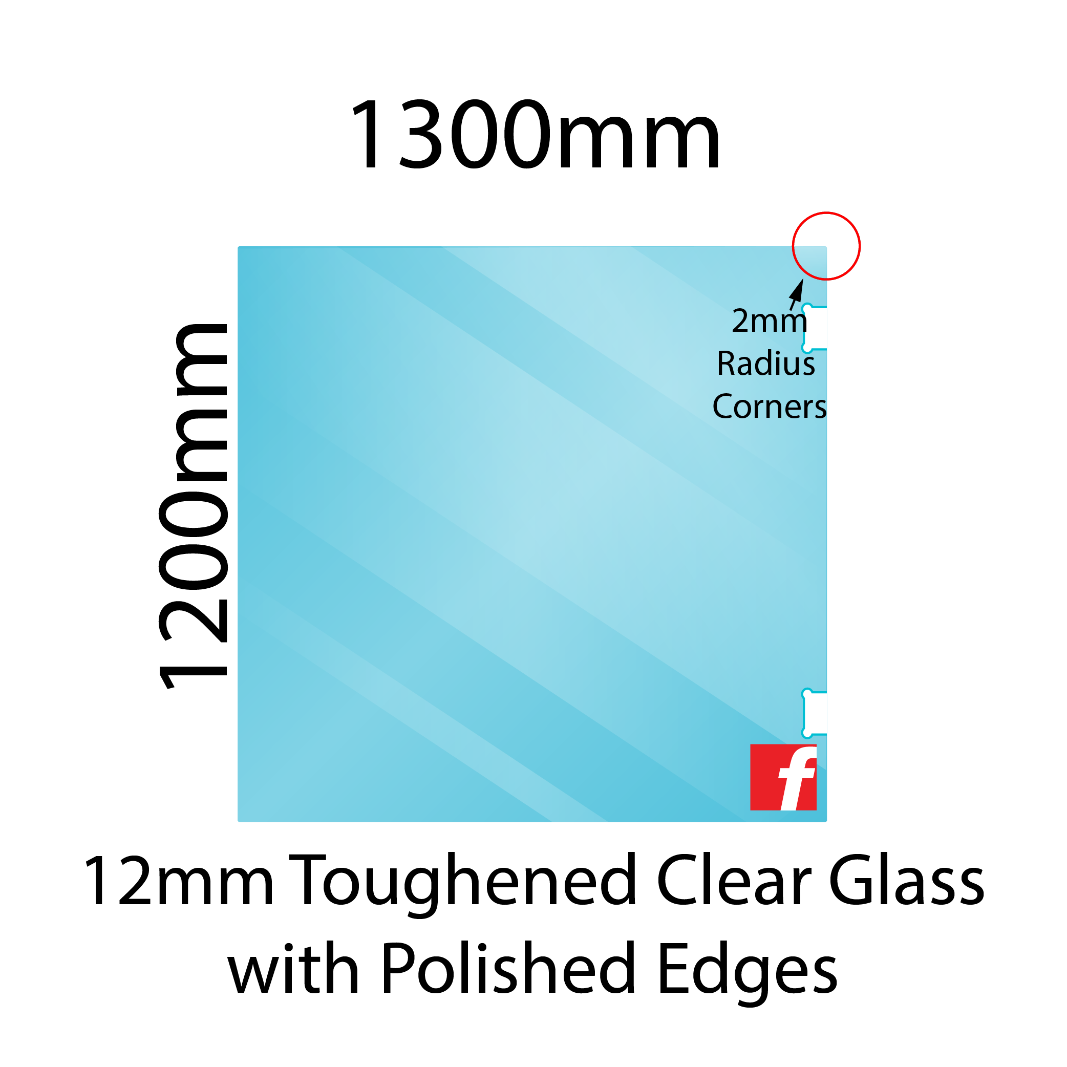 Hinge Panel (Atlantic/Polaris) 1200 x 1300mm