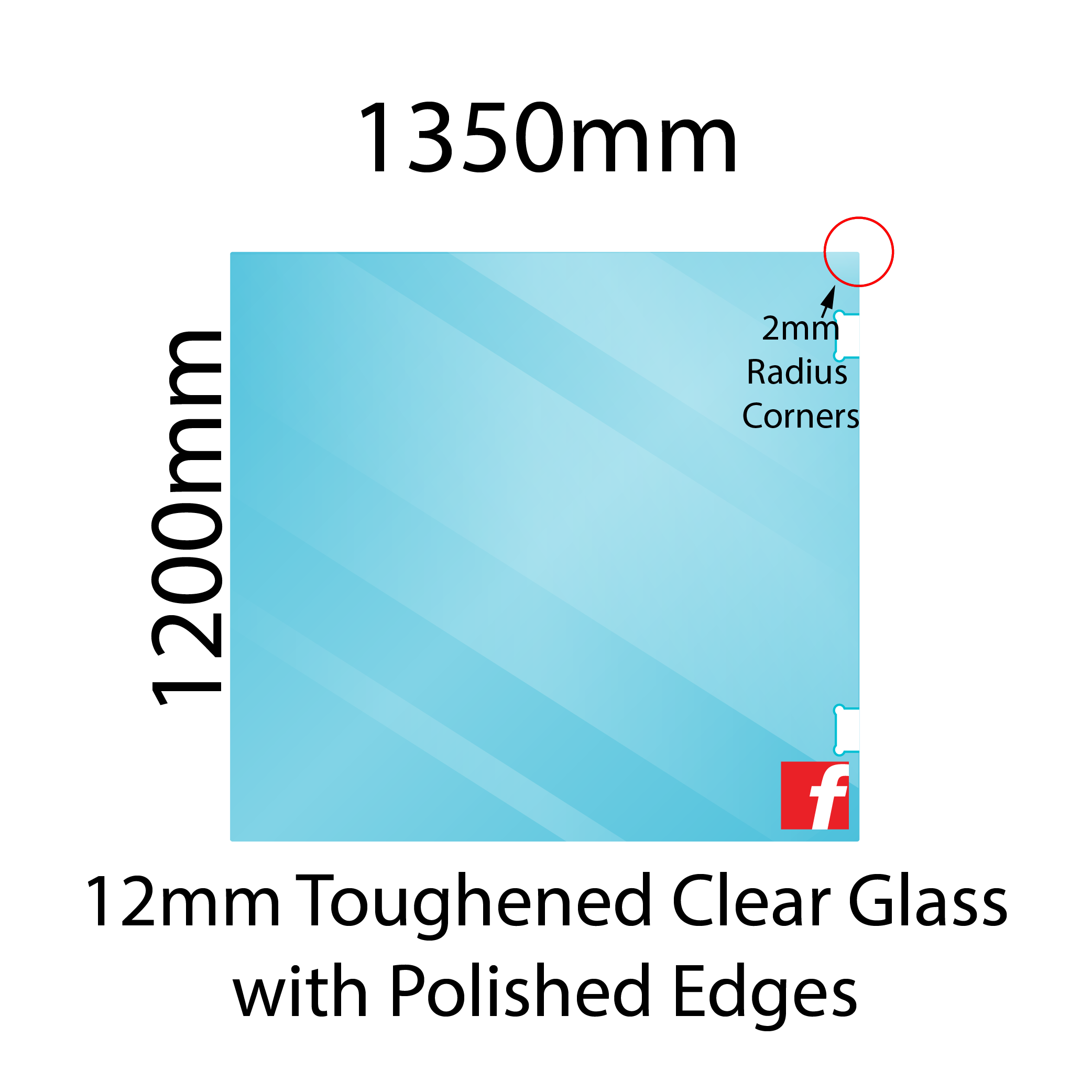 Hinge Panel (Atlantic/Polaris) 1200 x 1350mm