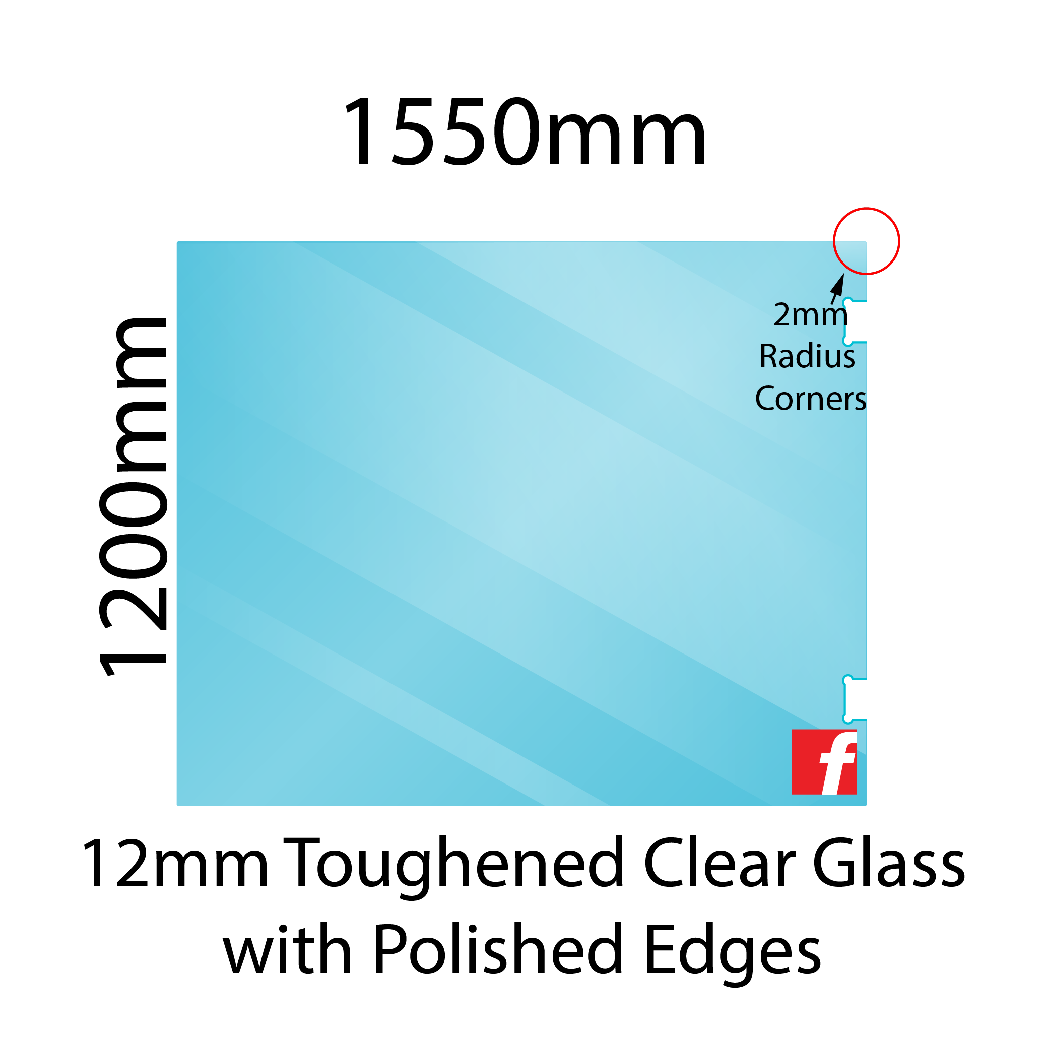 Hinge Panel (Atlantic/Polaris) 1200 x 1550mm