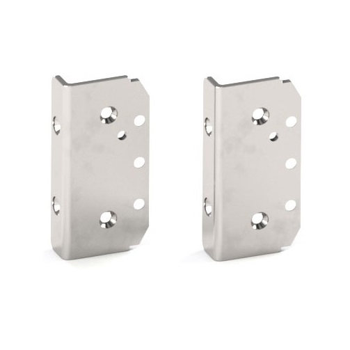 Atlantic Glass to Post Hinge Bracket Set - Polished Finish