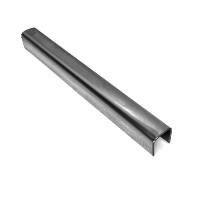 Glazing Pocket Filler 15 x 15mm Stainless Steel 3000mm - Polished