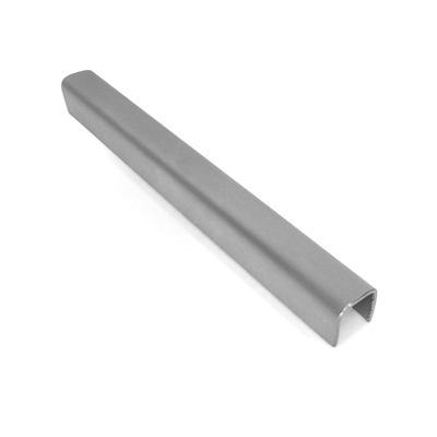 Glazing Pocket Filler 15 x 15mm Stainless Steel 3000mm - Satin