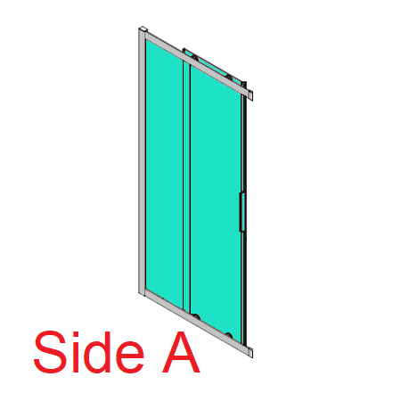 Avanti Corner Sliding Doors Screen 1000-1100 (Polished Anodised)