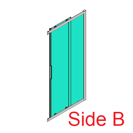 Avanti Corner Sliding Doors Screen 1000-1100 (Polished Anodised)