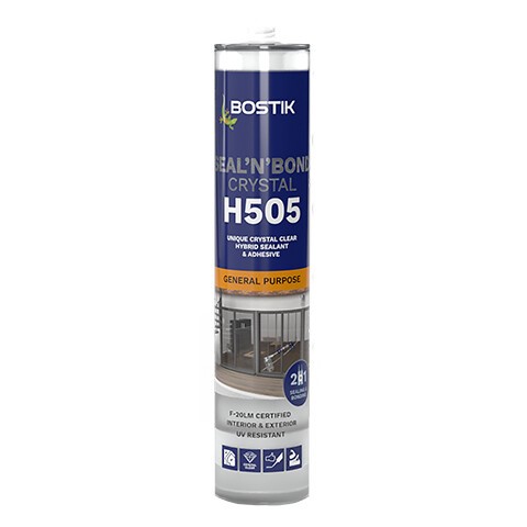 Bostik H505 Seal'n'bond Crystal Clear Glazing Silicone