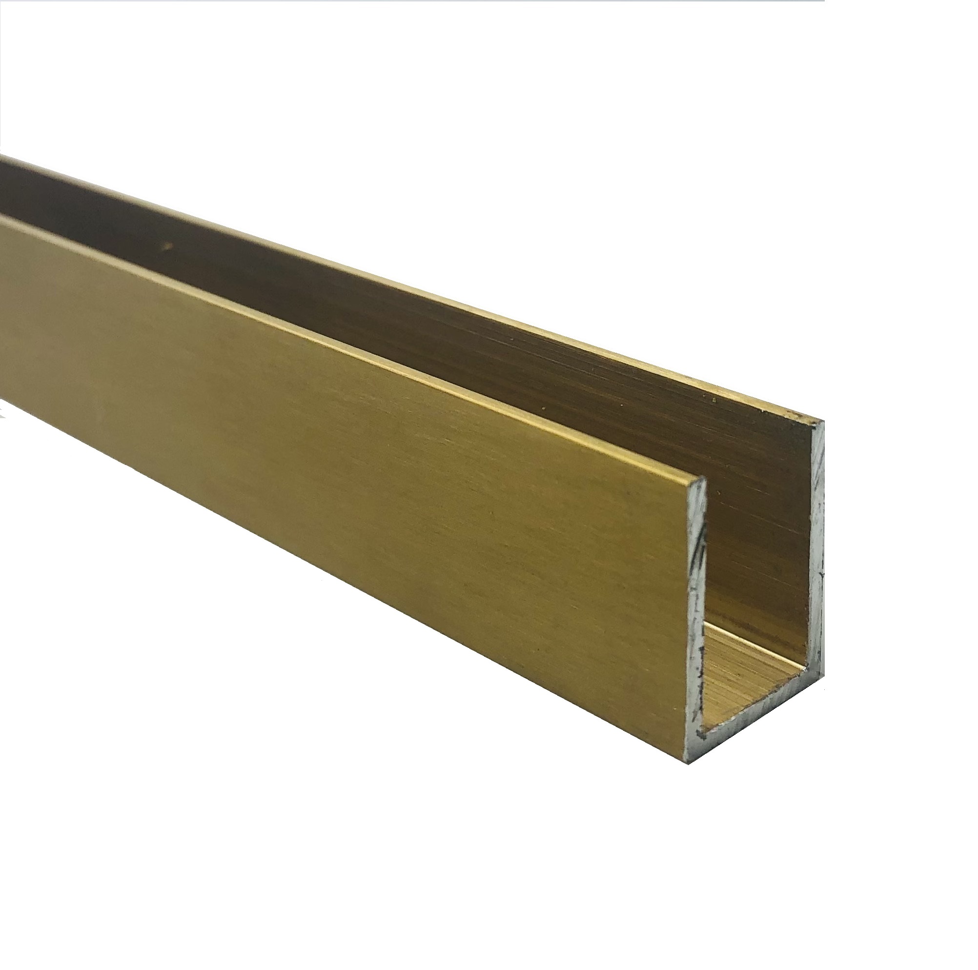 Channel 20x15mm - 2100mm (Brushed Brass)