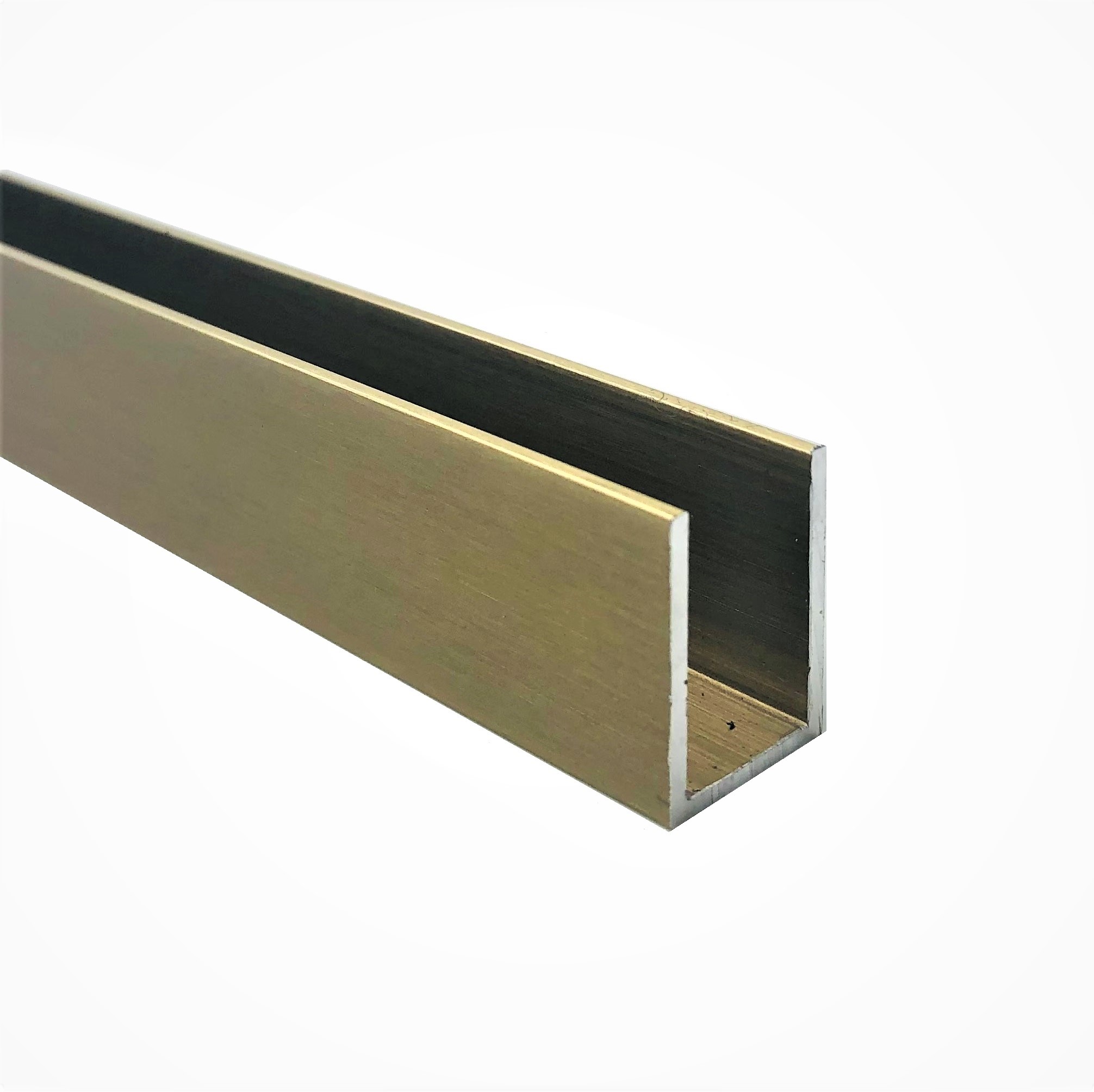 Channel 20x15mm - 2100mm (Brushed Gold)