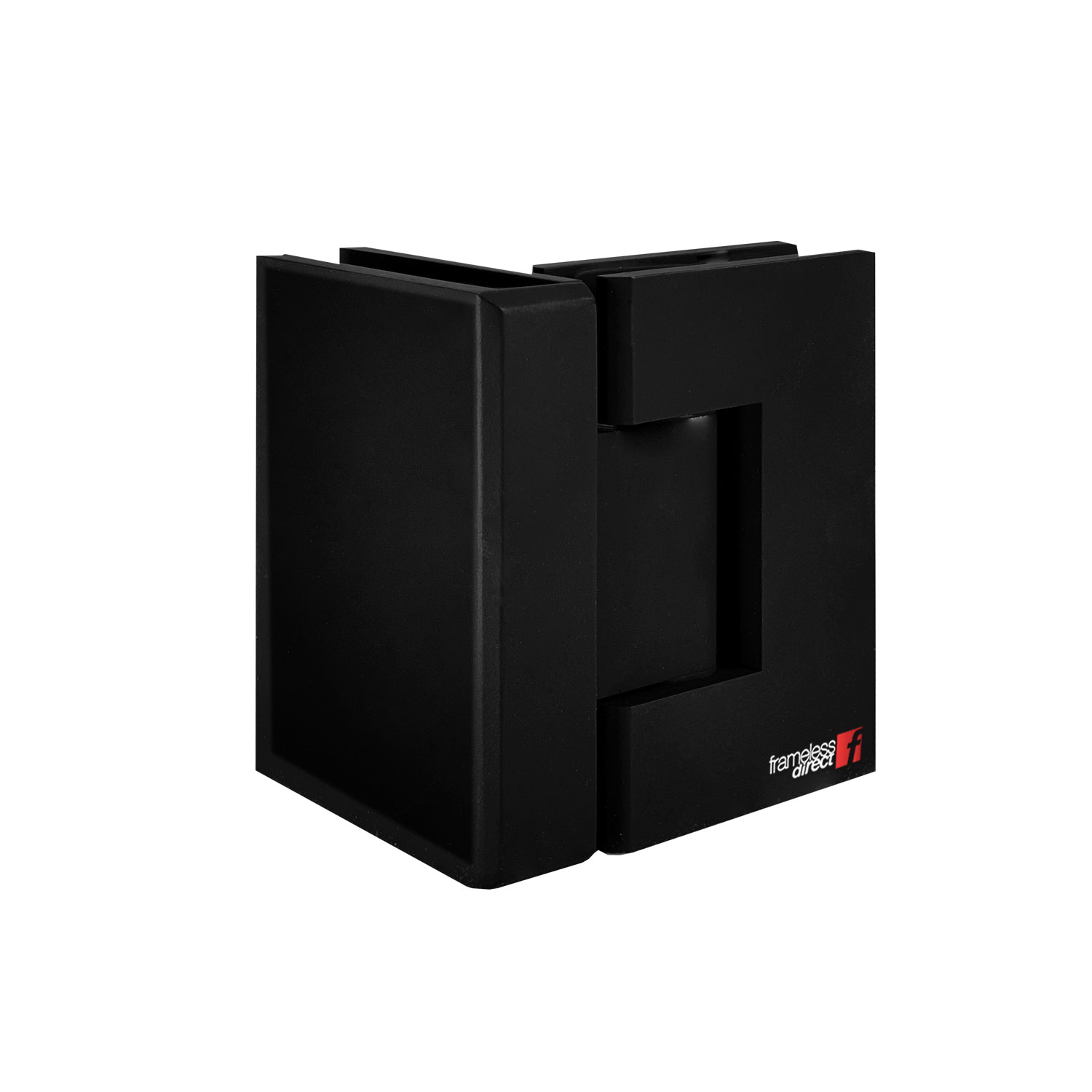 HINGE 90 DEGREE CORNER - SQUARE SERIES (Matte Black)