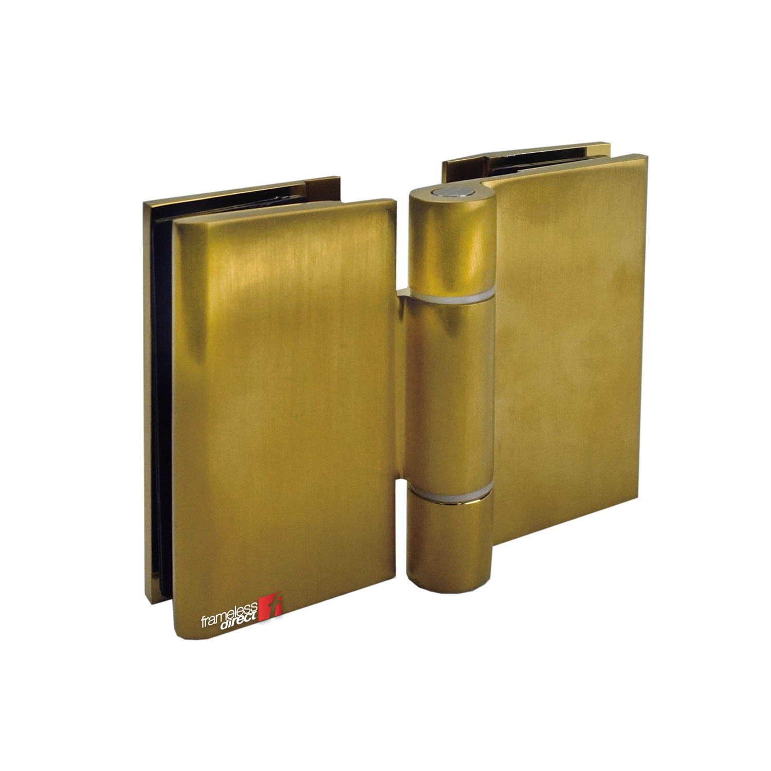 GLASS TO GLASS BIFOLD HINGE (BRUSHED BRASS)