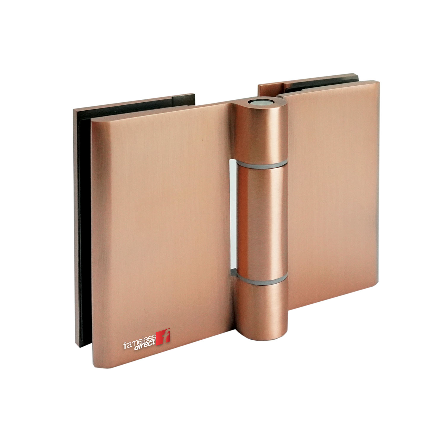GLASS TO GLASS BIFOLD HINGE (BRUSHED COPPER)