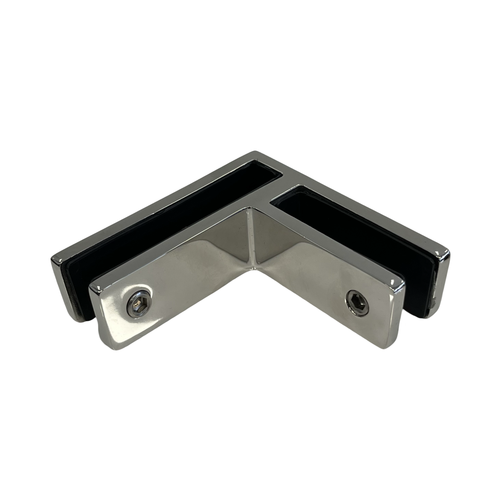 Glass/Glass Corner RIGI Clamp - Polished