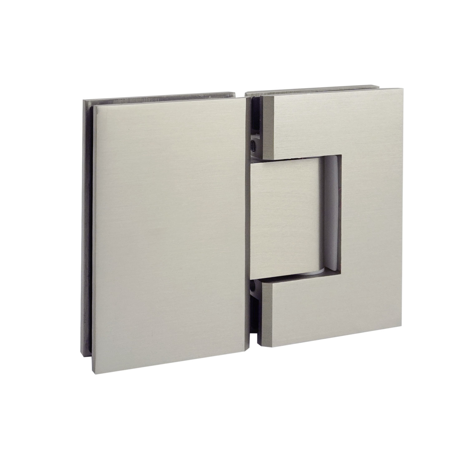 Glass to Glass 180 Deg Hinge (Brushed Nickel)