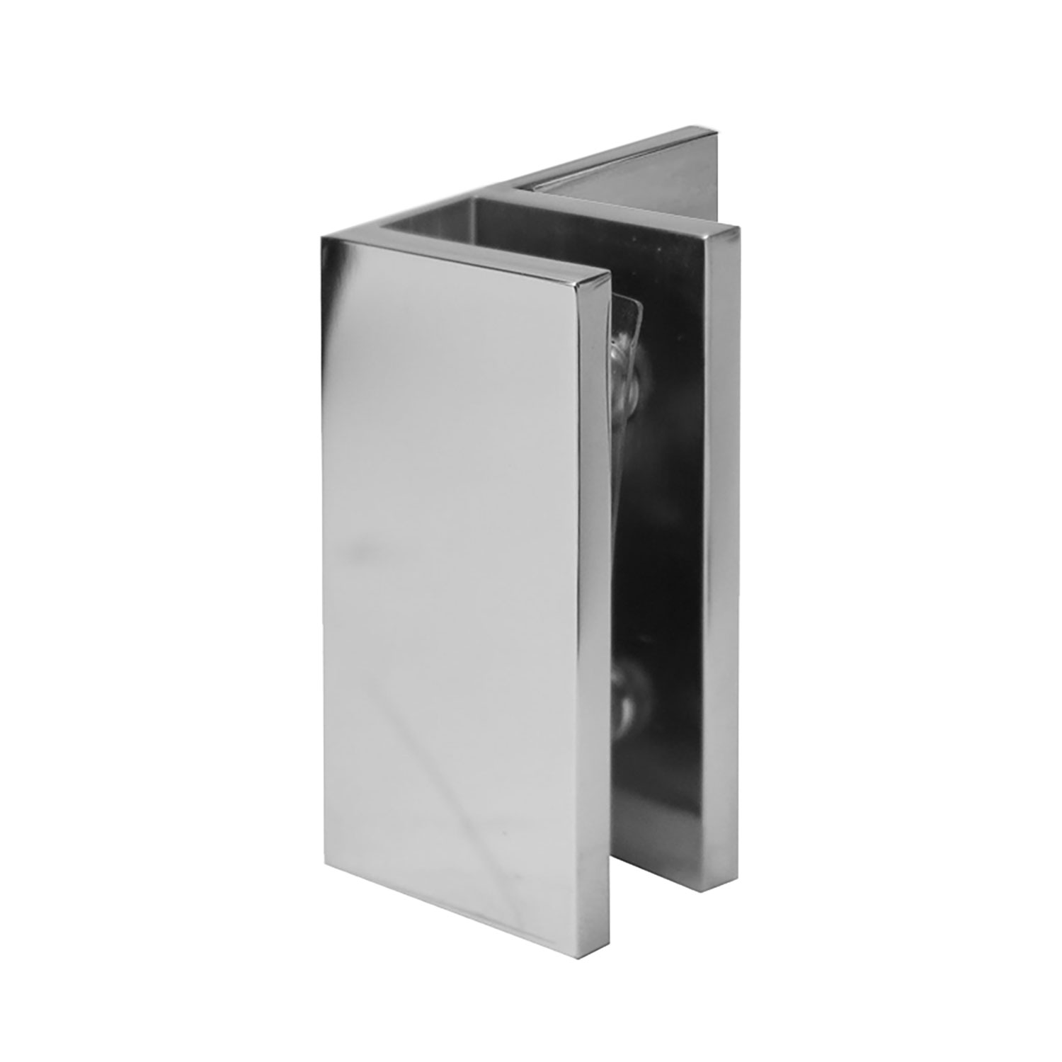 Offset Wall Bracket 25mm x 50mm - Square Series (Chrome Finish)