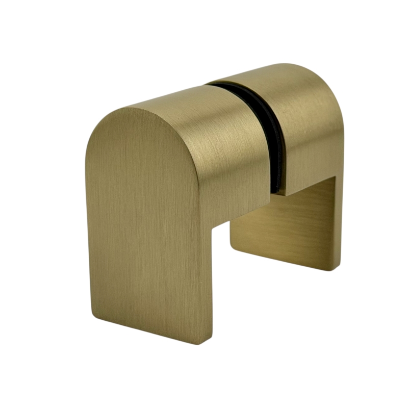 Curved Knob Bottom Pull (Brushed Gold)