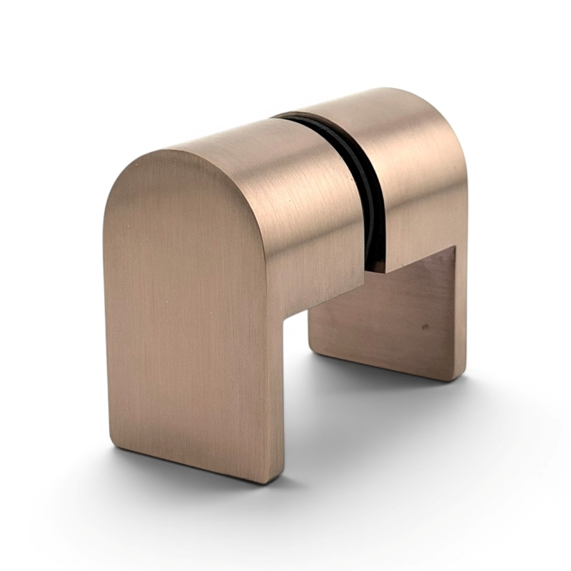 Knob Bottom Pull - Curved Series (Brushed Bronze)