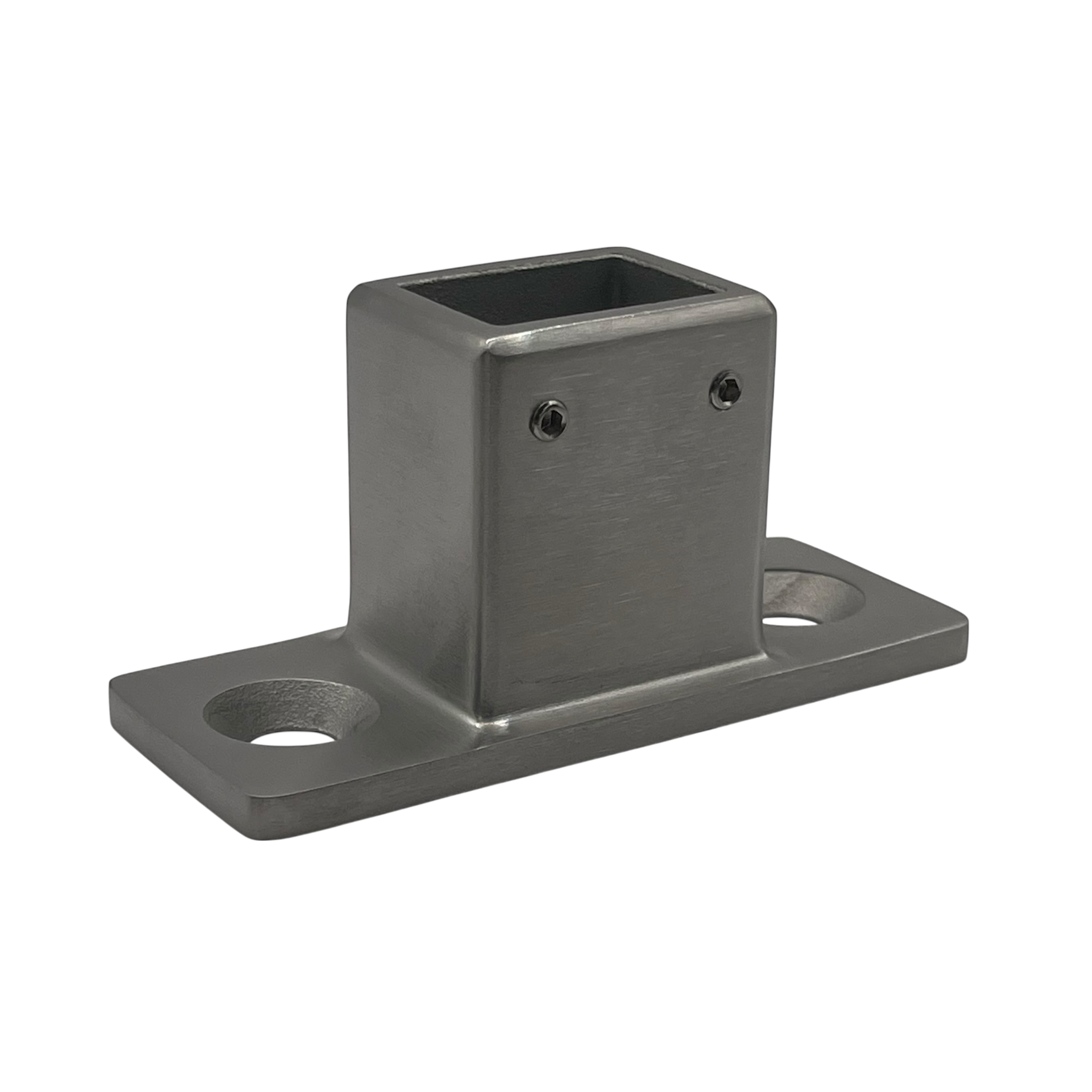 Base Flange 21 x 30mm Stainless Steel - Satin