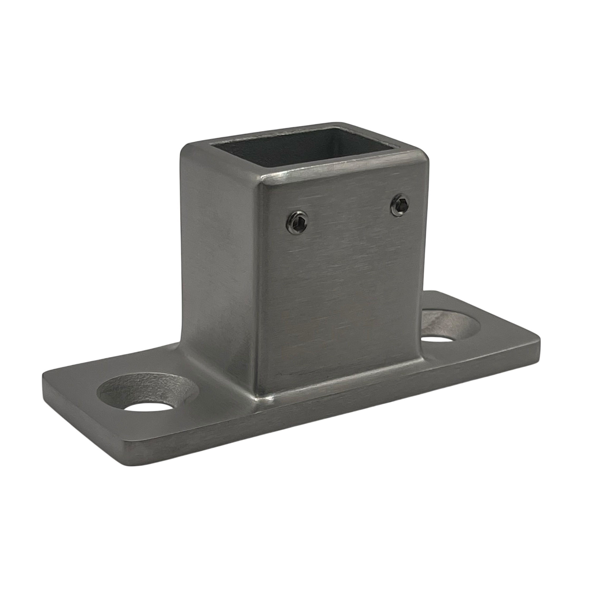 Base Flange 21 x 30mm Stainless Steel - Satin