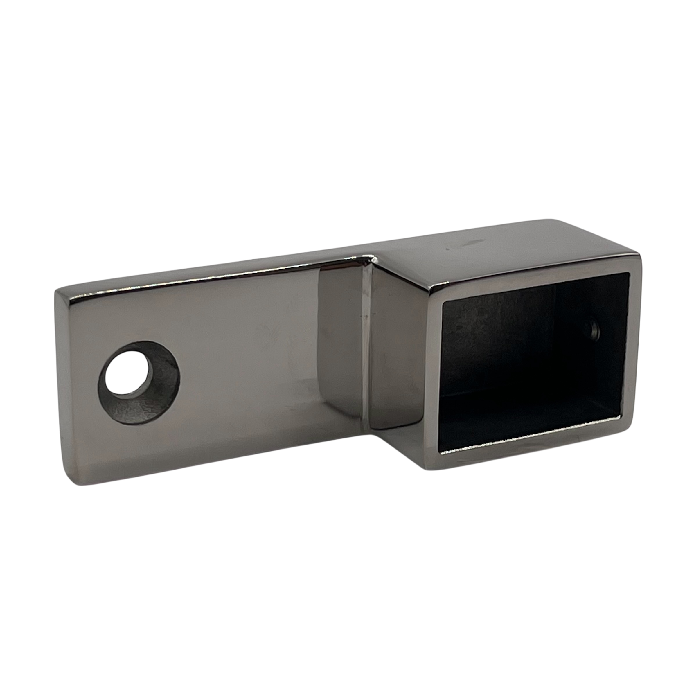 Side Fix Wall Flange 21 x 30mm Stainless Steel - Polished