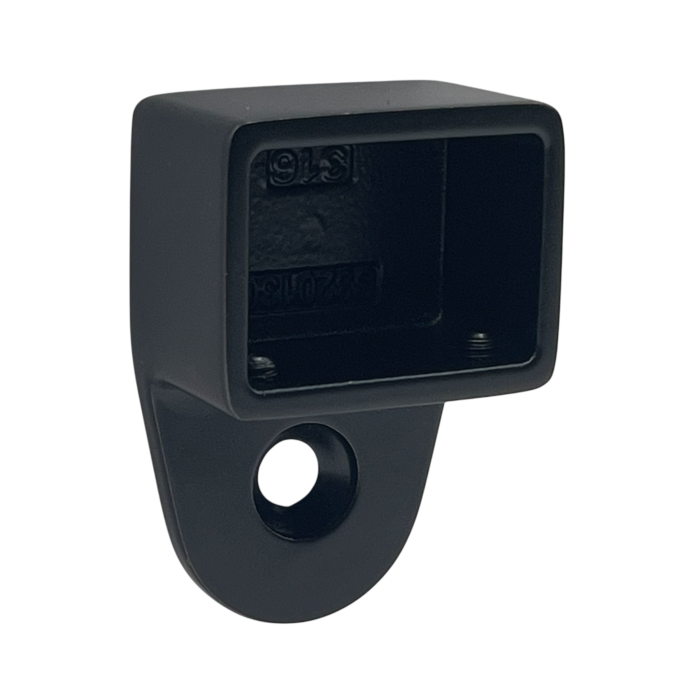Wall Flange 21 x 30mm Stainless Steel - Black