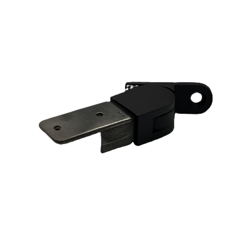 Wall Bracket Side Fix Horizontal Adjustable 21 x 30mm Stainless Steel - Black