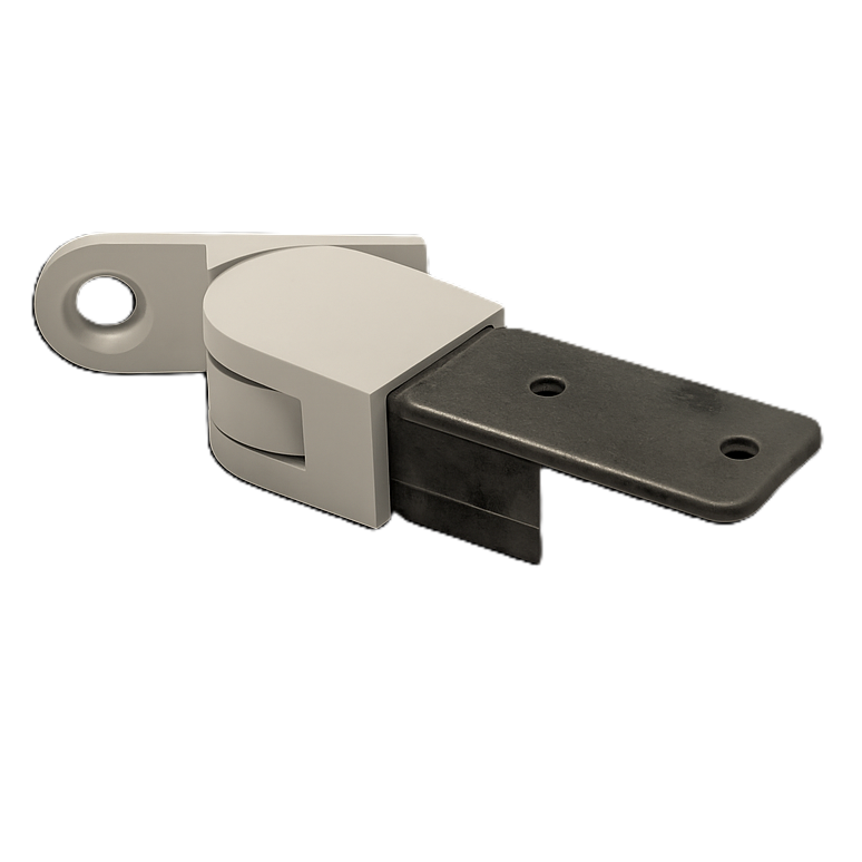 Wall Bracket Side Fix Horizontal Adjustable 21 x 30mm Stainless Steel - Matte White Wall Bracket Side Fix Horizontal Adjustable 21 x 30mm Stainless Steel - Matte White
