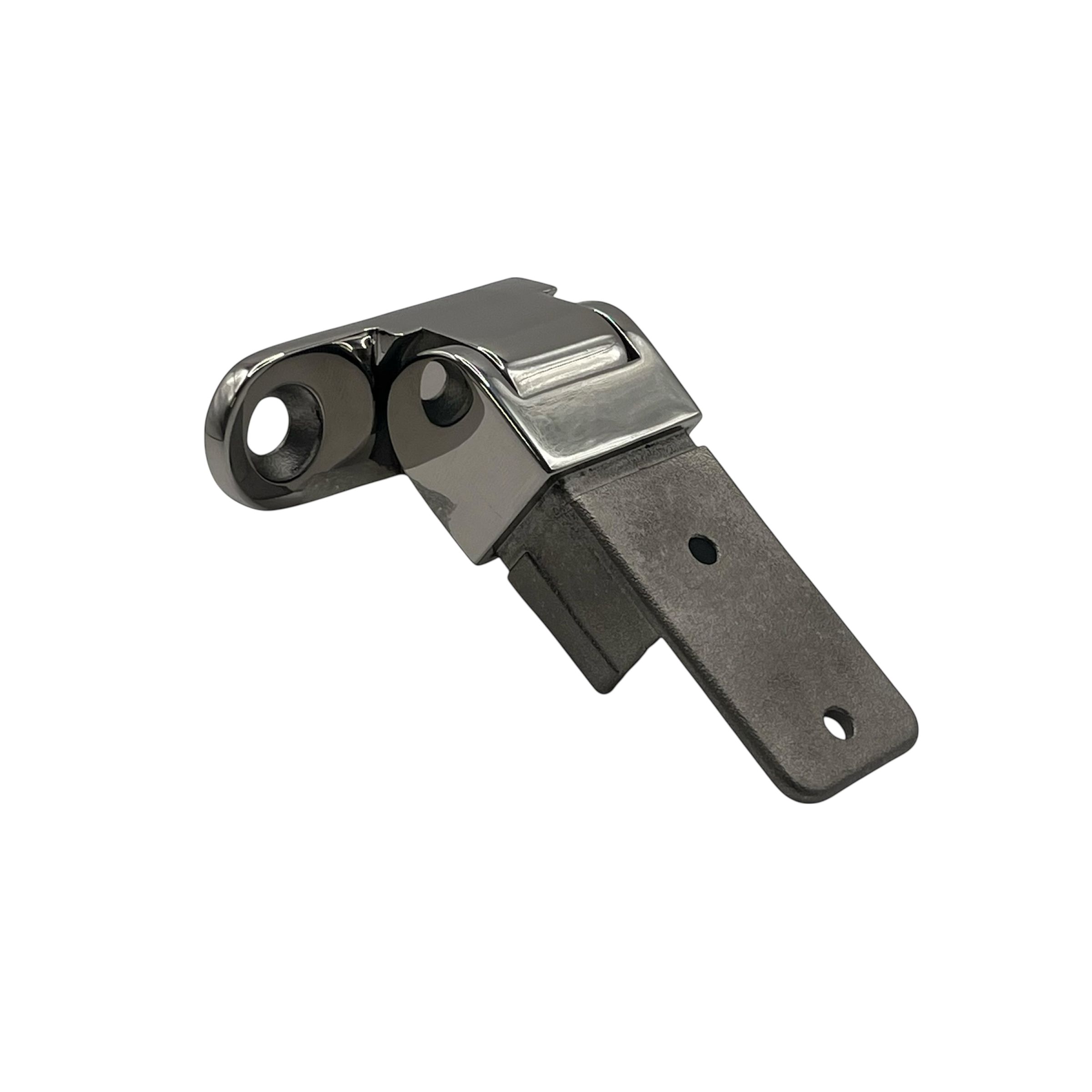 Wall Bracket Left Side Fix Vertical Adjustable 21 x 30mm Stainless Steel - Polished