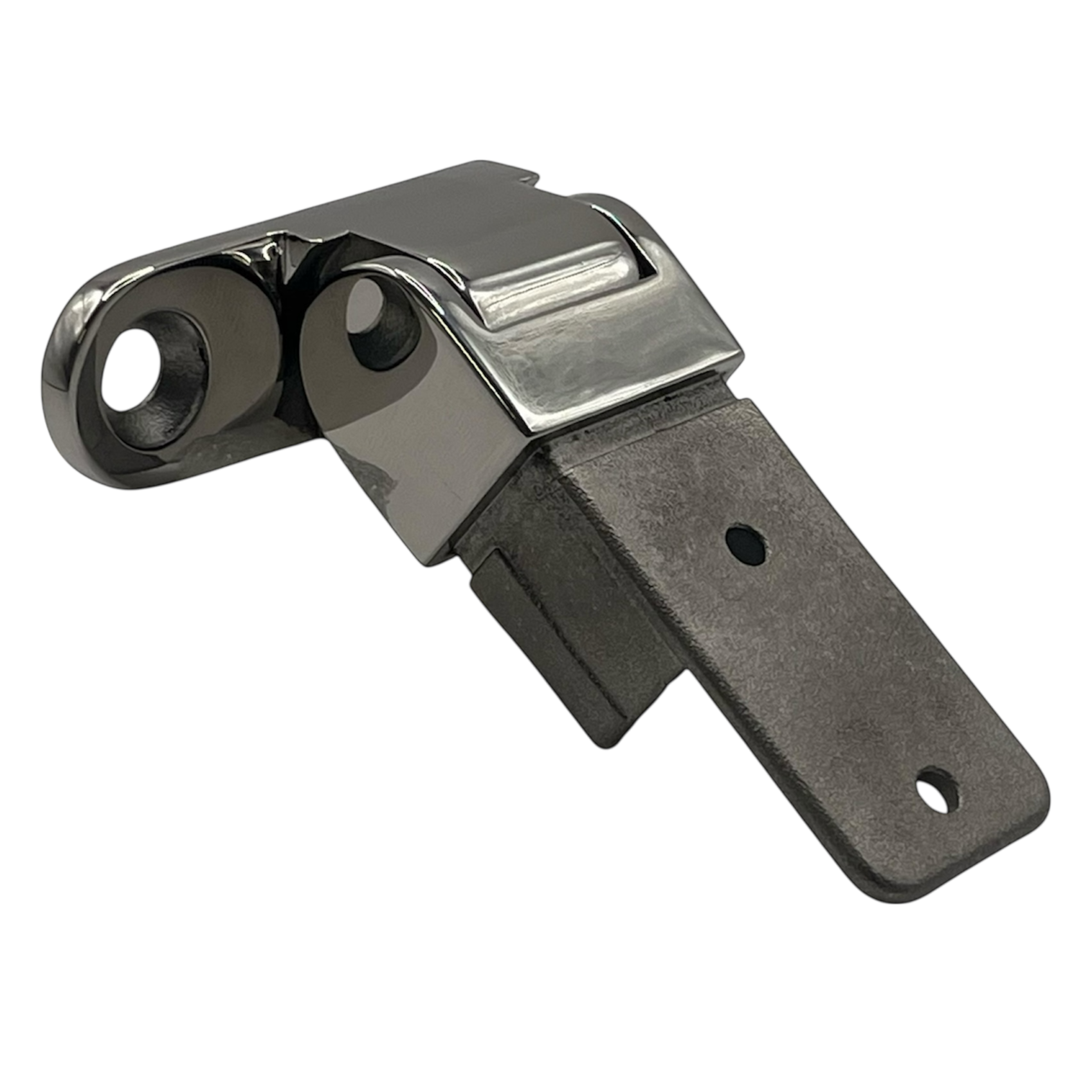 Wall Bracket Left Side Fix Vertical Adjustable 21 x 30mm Stainless Steel - Polished