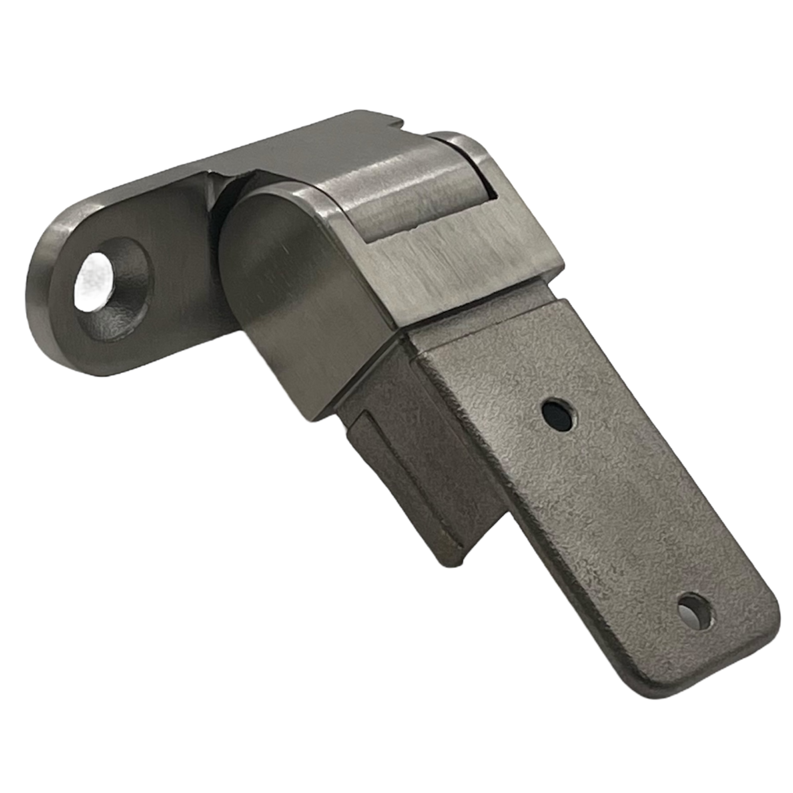 Wall Bracket Left Side Fix Vertical Adjustable 21 x 30mm Stainless Steel - Satin