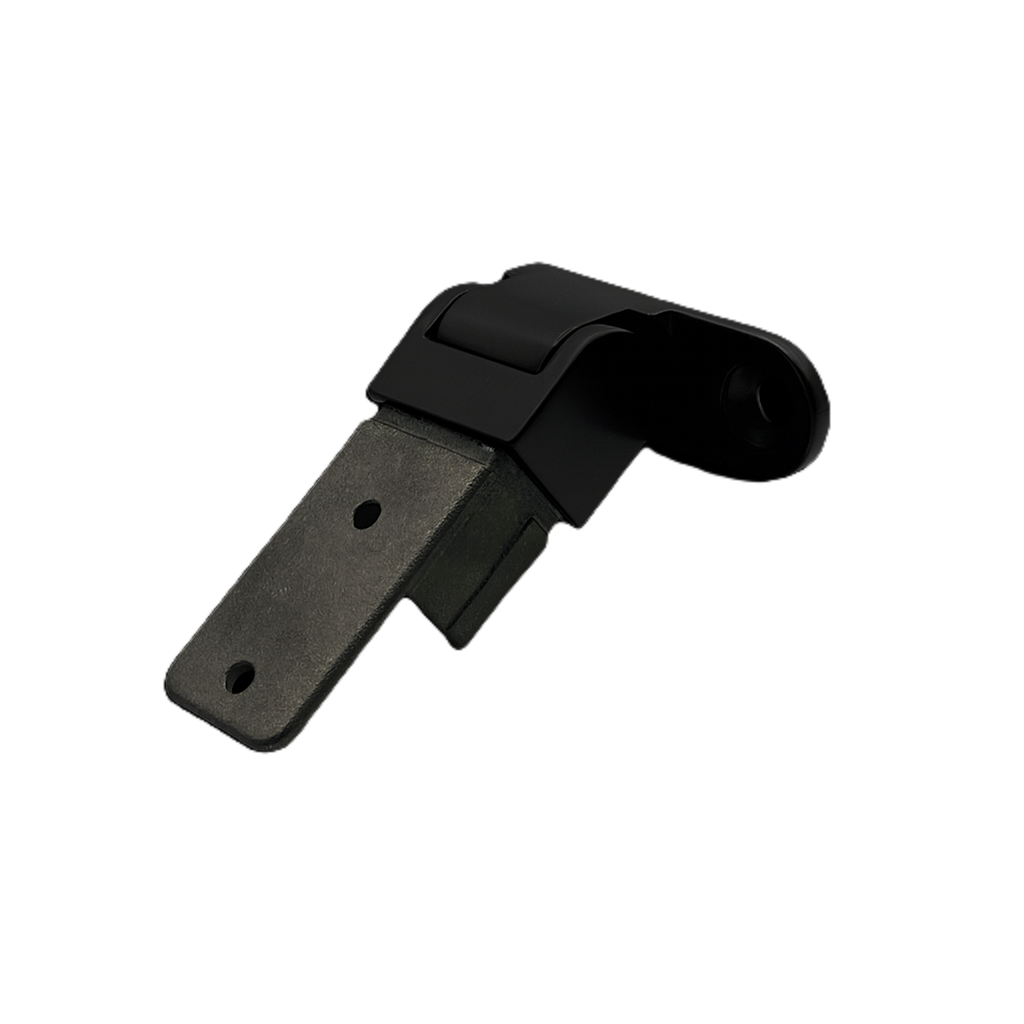 Wall Bracket Right Side Fix Vertical Adjustable 21 x 30mm Stainless Steel - Black