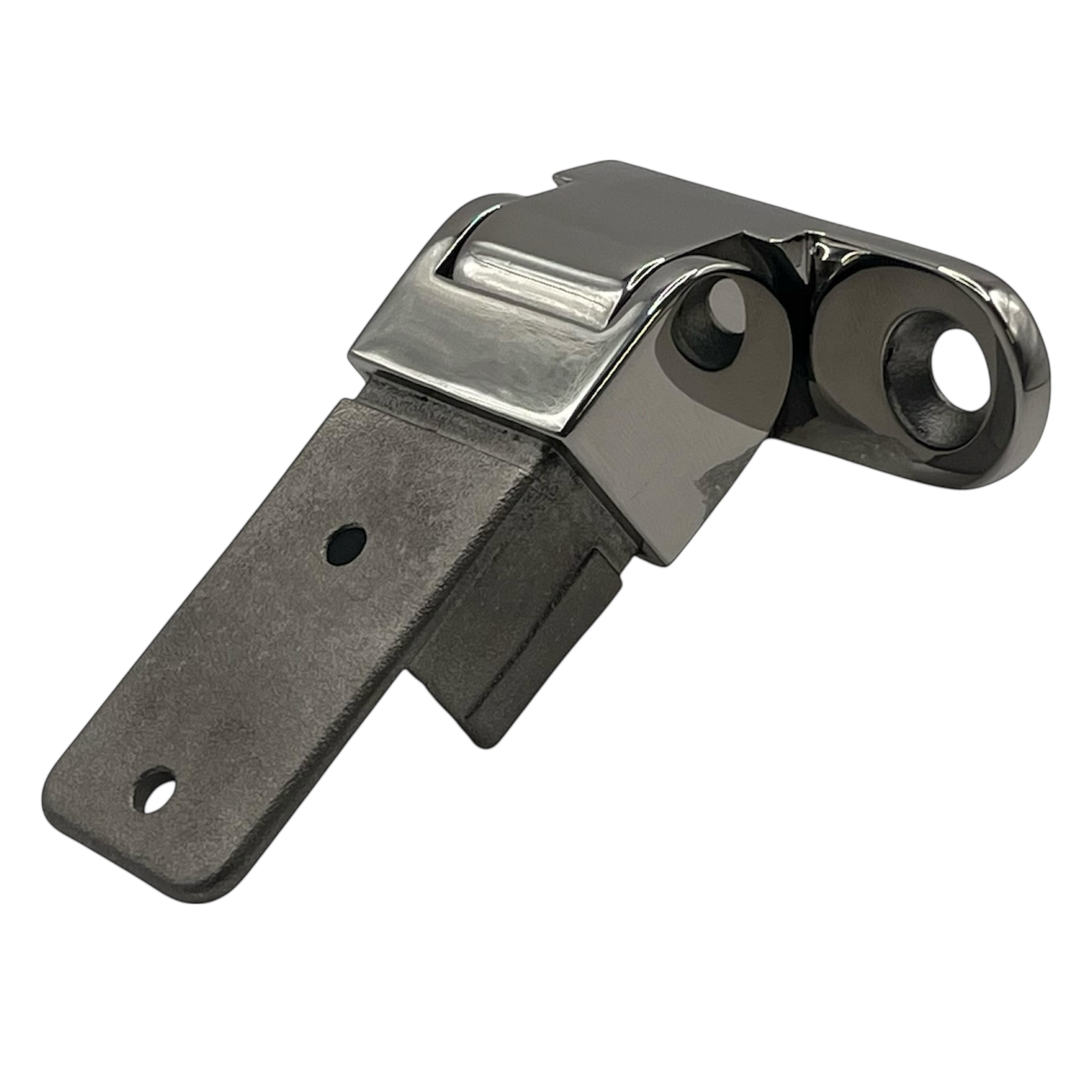 Wall Bracket Right Side Fix Vertical Adjustable 21 x 30mm Stainless Steel - Polished