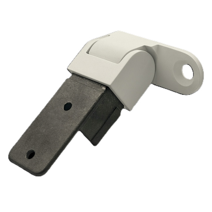 Wall Bracket Right Side Fix Vertical Adjustable 21 x 30mm Stainless Steel - Matte White Wall Bracket Right Side Fix Vertical Adjustable 21 x 30mm Stainless Steel - Matte White