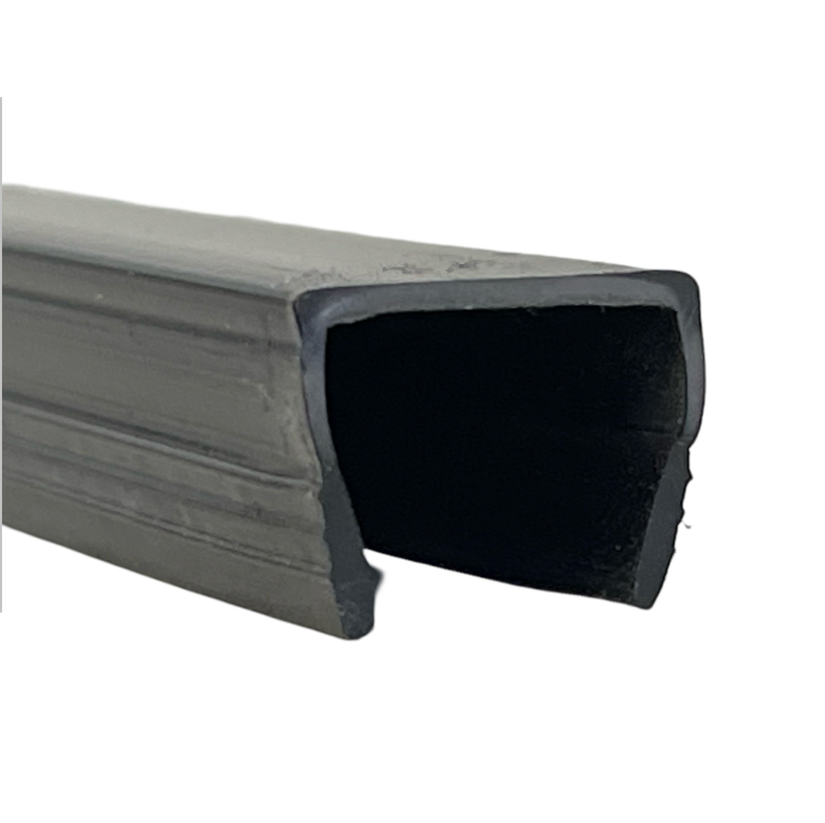 Glazing Rubber Wedge to suit 21x30mm Rail & 15mm Glass - 4000mm - Black