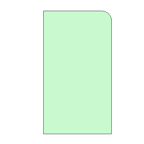 Overbath Panel 1600 x 900 (Radius Top)