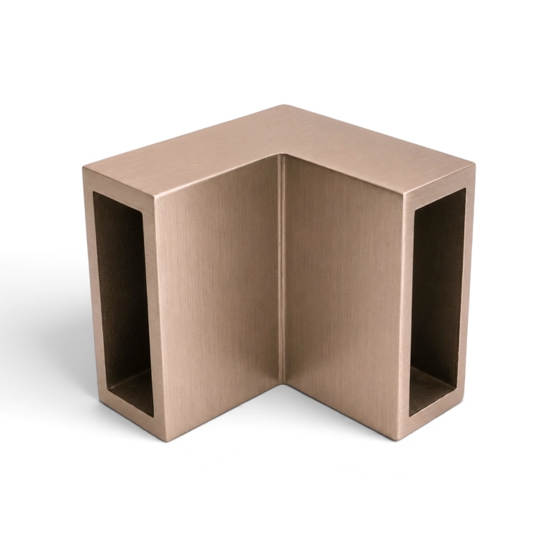 Style Series 90° Corner Rail Joiner (Brushed Copper)