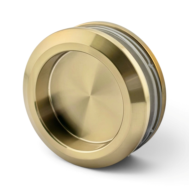 Style Series Recessed Round Handle (Brushed Gold)