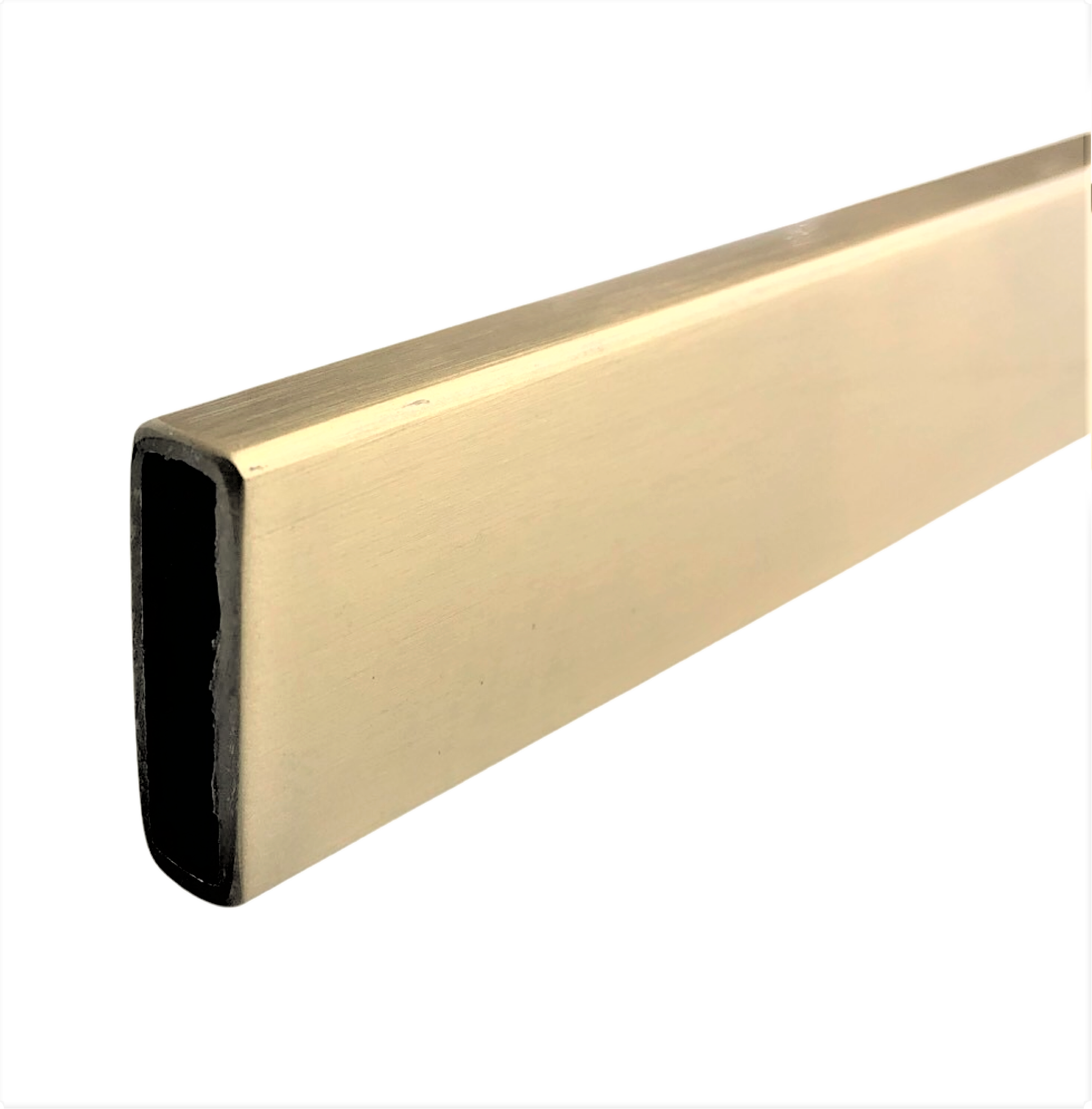 Top Rail Track 2500mm-Blank no Holes (Brushed Gold)