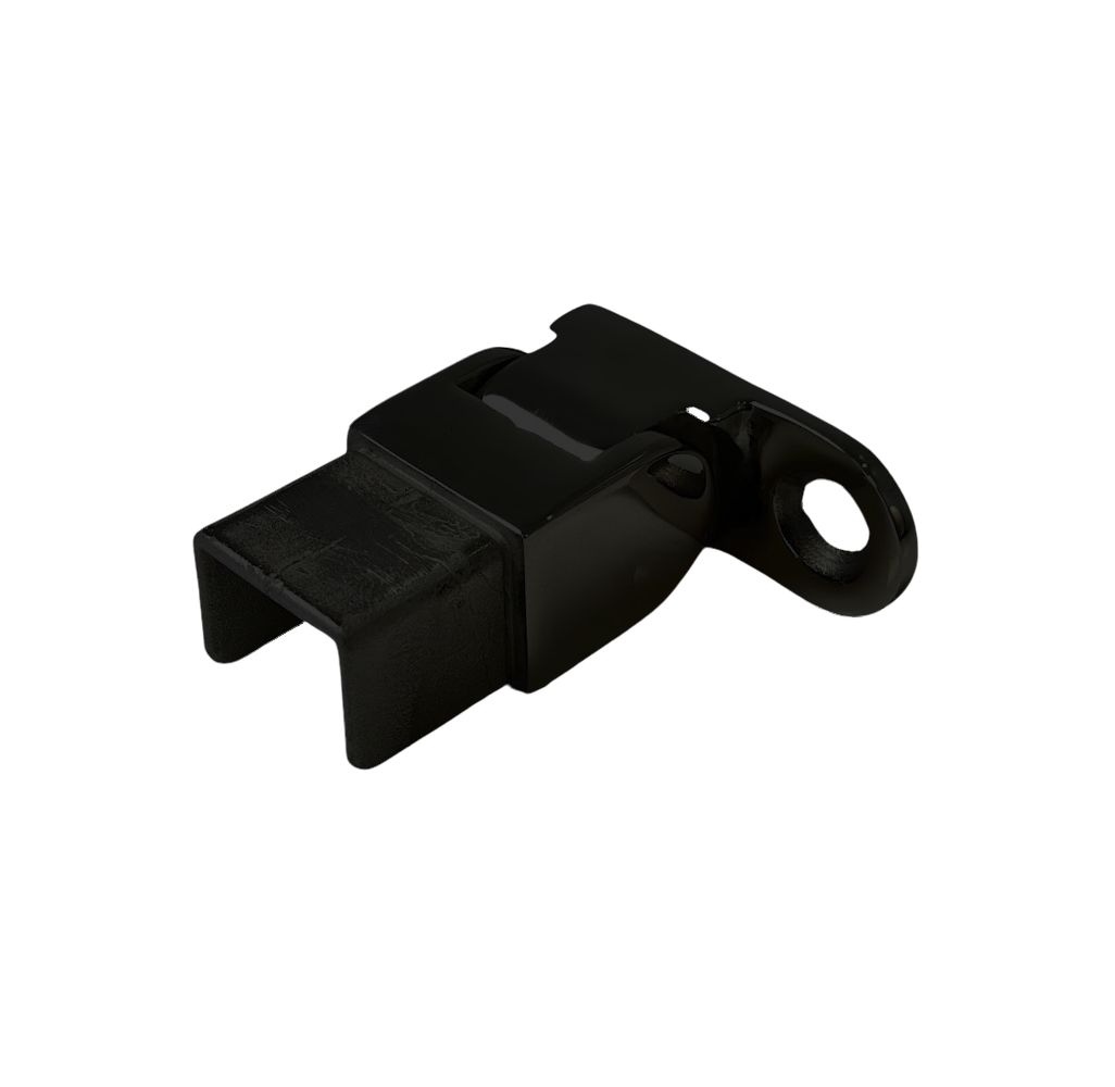 Wall Bracket 21 x 25mm Stainless Steel Vertical Adjustable - Black (Right Side Fix) Wall Bracket 21 x 25mm Stainless Steel Vertical Adjustable - Black (Right Side Fix)