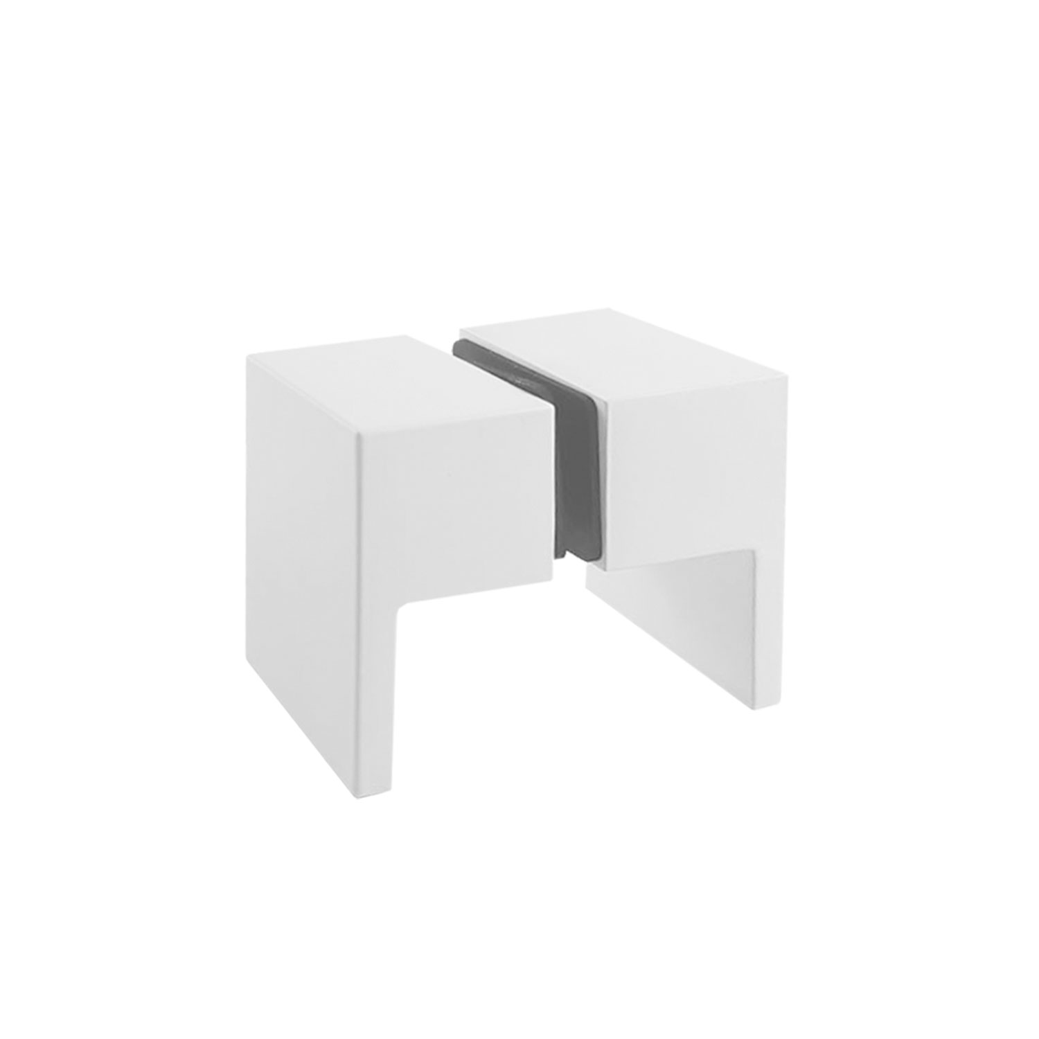 Knob Bottom Pull (Matte White)