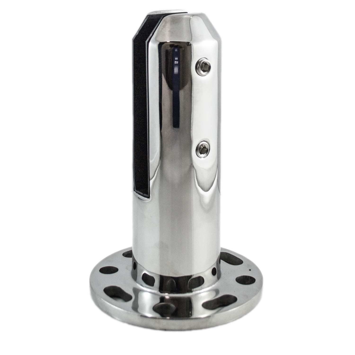 Mini Post 50mm Round with Base Stainless Steel (Pool & Balustrade Compliant) -Polished