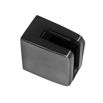 Glass D Clamp Heavy Duty Square - Black